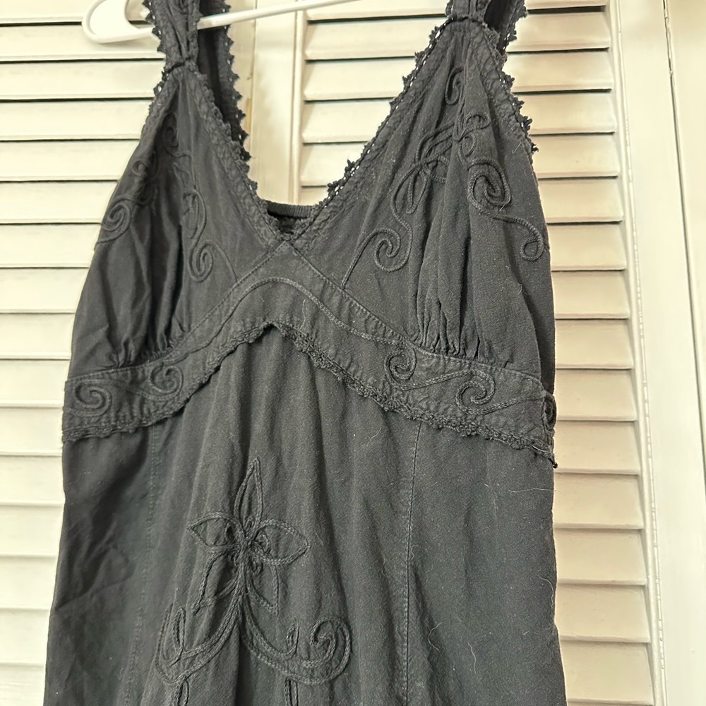Elegant Black High Low Dress